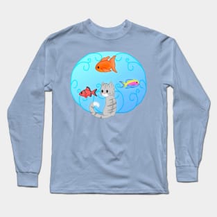 cat tv Long Sleeve T-Shirt